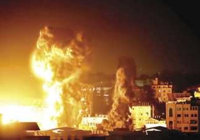 غارات إسرائيلية مكثفة على غزة