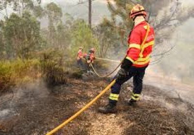 إصابة رجل إطفاء في حريق بالبرتغال خلال فرار الطاقم من النيران