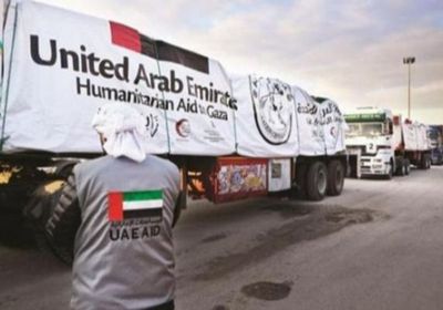 دخول 325 شاحنة مساعدات إماراتية تحمل 6775 طنا إلى قطاع غزة منذ فتح المعابر