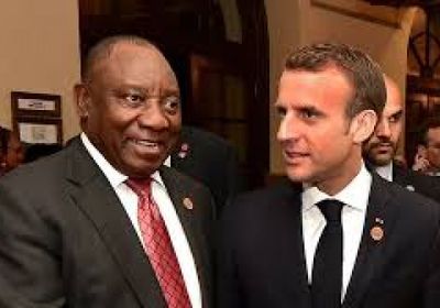 تفاصيل مباحثات ماكرون مع رئيس جنوب أفريقيا
