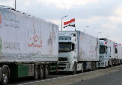 انطلاق قافلة مساعدات "زاد العزة" من مصر لغزة
