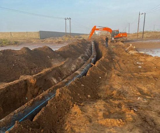 عودة خط المياه الرئيسي في عدن إلى الخدمة