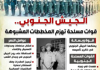 الجيش الجنوبي.. قوات مسلحة تهزم المخططات المشبوهة (إنفوجراف)