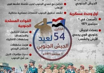 54 عامًا على تأسيس الجيش الجنوبي.. عماد الدولة (إنفوجراف)