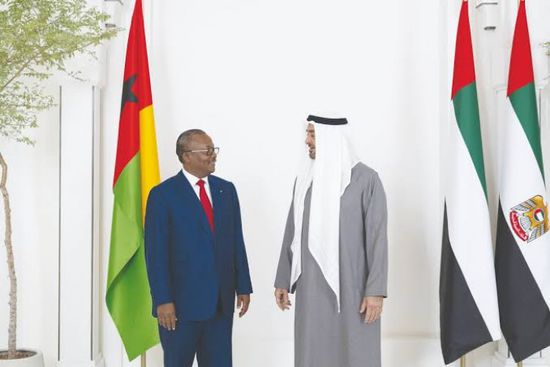 محمد بن زايد ورئيس غينيا بيساو يبحثان العلاقات بين البلدين