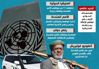 تنكيل حوثي بموظفي الأمم المتحدة (إنفوجراف)