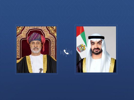 هاتفياً.. رئيس الإمارات وسلطان عمان يبحثان التطورات الإقليمية