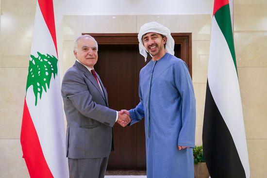 عبدالله بن زايد يستقبل وزير الثقافة اللبناني في أبوظبي