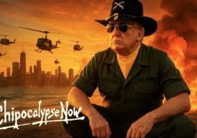 مهددًا شيكاغو.. ترامب ينشر صورة ساخرة بالزي العسكري