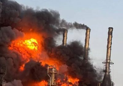 بعد هجوم أوكراني.. حريق ضخم بمصفاة نفط روسية