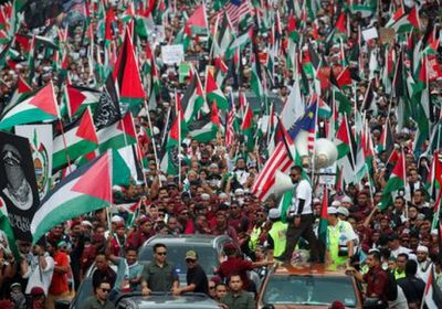 عشرات الآلاف يتظاهرون في بروكسل تضامنًا مع الفلسطينيين