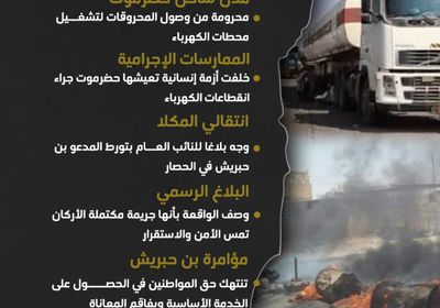 ساحل حضرموت تحت حصار بن حبريش (إنفوجراف)