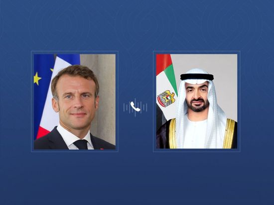 هاتفياً.. رئيس الإمارات ونظيره الفرنسي يبحثان التطورات الإقليمية