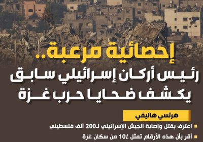 إحصائية مرعبة.. رئيس أركان إسرائيلي سابق يكشف ضحايا حرب غزة (إنفوجراف)