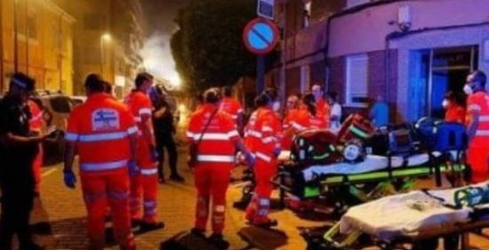 إصابة 25 شخصًا جراء انفجار ضخم فى مدريد