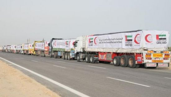 15 شاحنة مساعدات إماراتية تستعد لدخول غزة