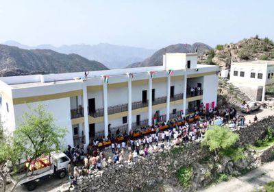 افتتاح مدرسة الطارفة في أبين بعد توسعتها بتمويل إماراتي