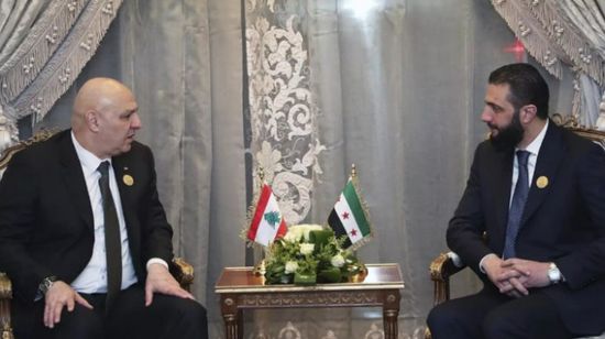 الرئيس اللبناني يبحث مع الشرع ملف ترسيم الحدود البحرية