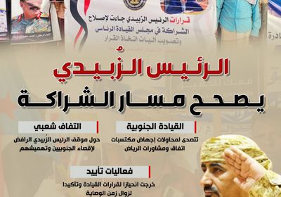 الرئيس الزُبيدي يصحح مسار الشراكة (إنفوجراف)