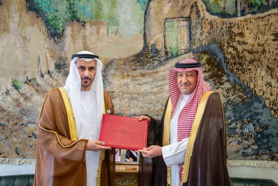 سفير الإمارات يسلم أوراق اعتماده إلى نائب وزير الخارجية السعودي