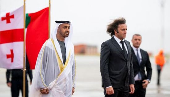 محمد بن زايد يلتقي الرئيس الفخري لحزب الحلم الجورجي الحاكم