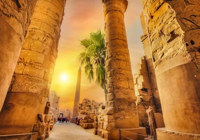 الشمس تتعامد اليوم على معابد الكرنك في يوم الاعتدال الخريفي