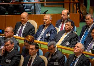 الرئيس الزُبيدي: نشارك باجتماعات الأمم المتحدة لإيصال صوت شعبنا