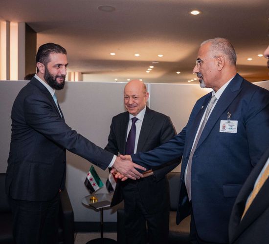 الرئيس الزُبيدي يلتقي رئيسي سوريا ولاتفيا بالأمم المتحدة