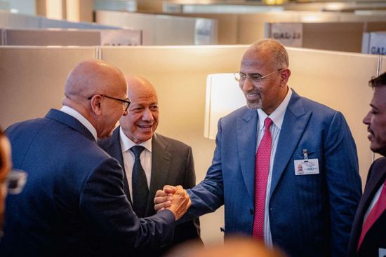 الرئيس الزُبيدي يلتقي رئيس العراق ووزير خارجية البحرين