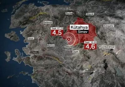 زلزال بقوة 5.4 ريختر يضرب غربي تركيا
