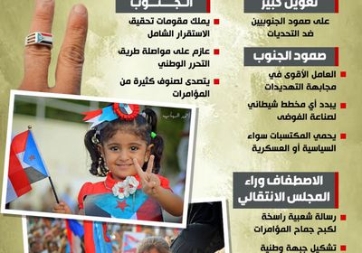 صمود الجنوبيين.. حائط الصد ضد المؤامرات المشبوهة (إنفوجراف)