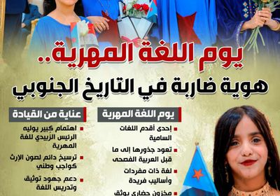 يوم اللغة المهرية.. هوية ضاربة في التاريخ الجنوبي (إنفوجراف)