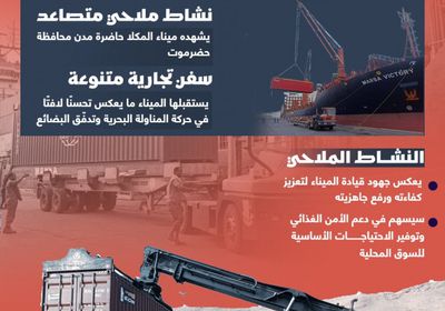 ميناء المكلا.. حركة ملاحية متنامية (إنفوجراف)