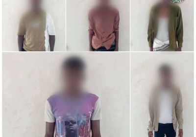 حزام عدن يلقي القبض على 5 متهمين بالتقطع