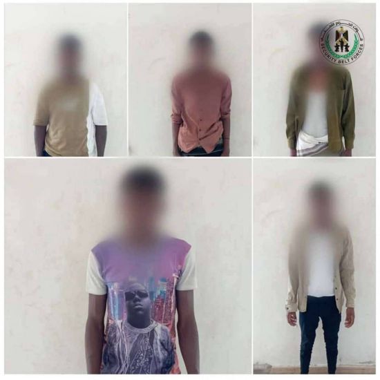 حزام عدن يلقي القبض على 5 متهمين بالتقطع
