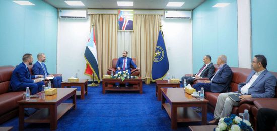 شاهر ووفد المعهد الأوروبي يستعرضان جهود "الانتقالي" لدفع السلام