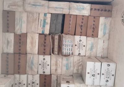 الحزام الأمني يحبط تهريب شحنة سجائر في لحج