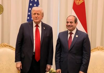 السيسي: نطالب الرئيس الأمريكي ترامب بدور كبير فى إعادة إعمار قطاع غزة