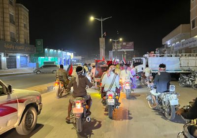 مسيرة احتفالية في سيئون تزامنا مع ذكرى ثورة أكتوبر