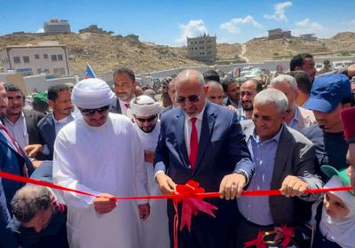 الرئيس الزُبيدي يفتتح مجمّع بن زايد التعليمي في القزعة