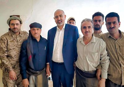 الرئيس الزُبيدي يطمئن على صحة القائد صلاح الشنفرة