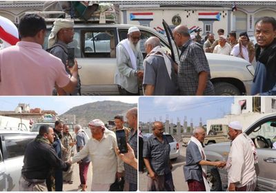 وصول قافلة دعم من أبناء حضرموت للمرابطين في جبهات شمال الضالع