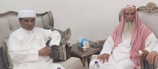 البحسني يطمئن على الحكم النهدي والشيخ باوزير