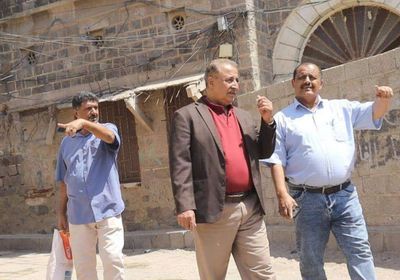 فريق التوجيه يتفقد قصور السلطنة العبدلية في لحج