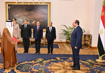سفير الإمارات يقدم أوراق اعتماده إلى الرئيس المصري