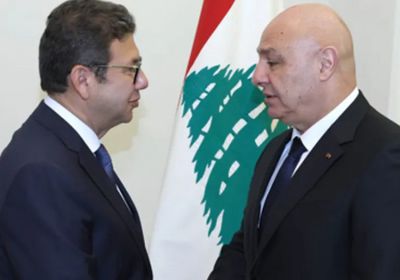 الرئيس اللبناني يستقبل مدير المخابرات العامة المصرية في قصر بعبدا