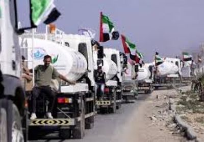 الإمارات تُسيّر أكبر قافلة صهاريج مياه إلى شمال غزة