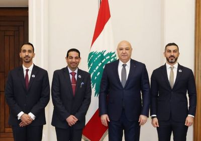 الرئيس اللبناني يستقبل وفد تريندز