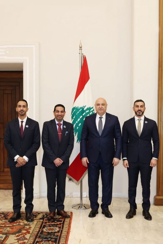الرئيس اللبناني يستقبل وفد تريندز