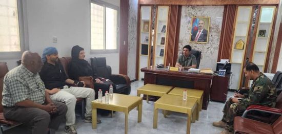 رئيس عمليات الحزام الأمني يستقبل وفد أطباء بلا حدود البلجيكية